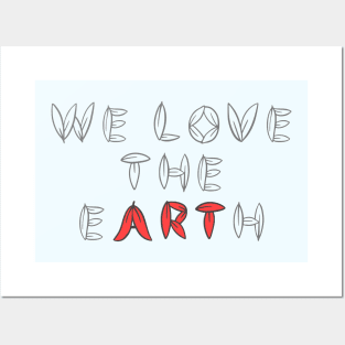 We love the earth typographic Posters and Art